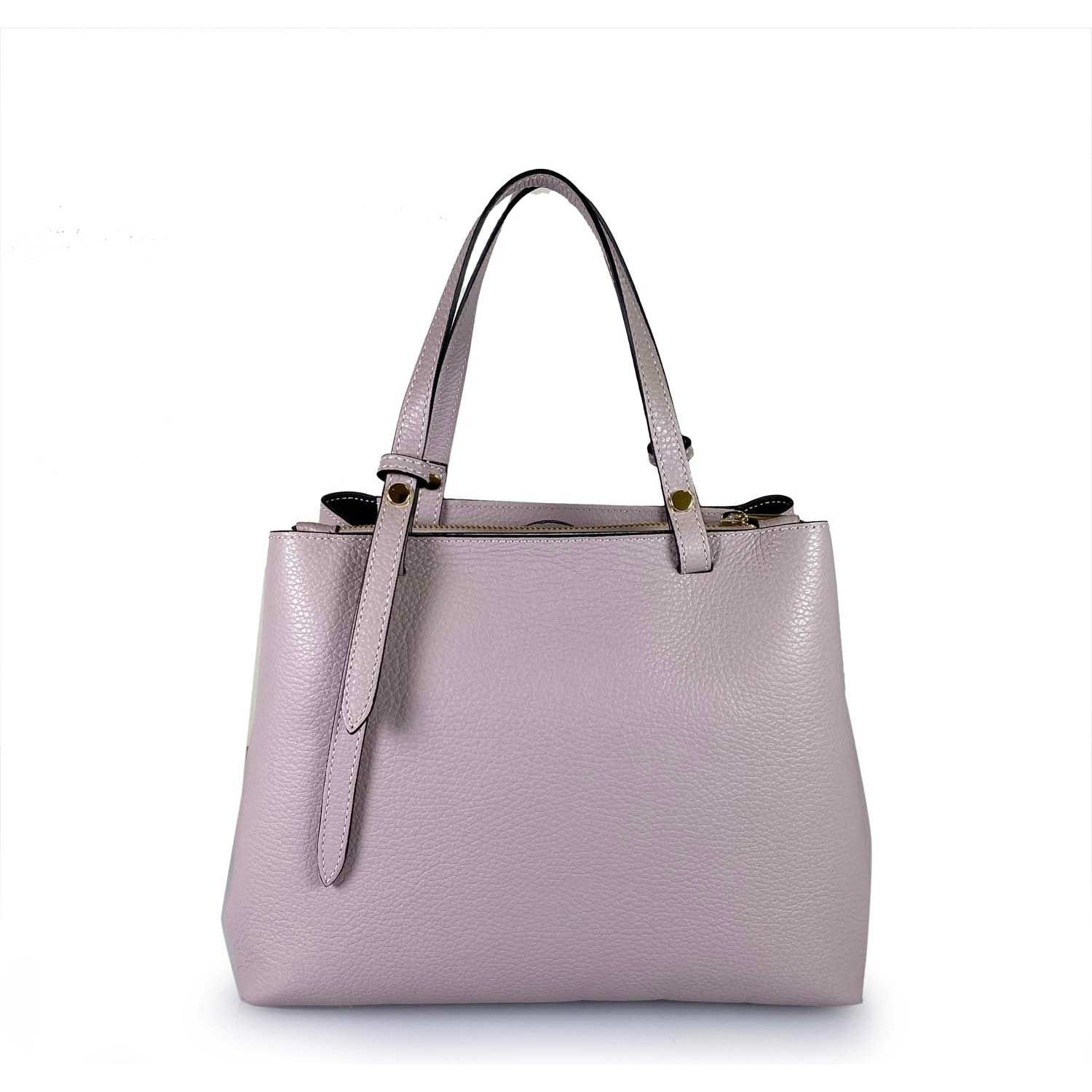 Borse Donna colore Viola-in pelle Made in Italy 25 X 19 X 11cm