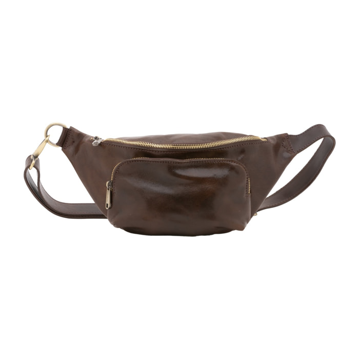 Marsupio da uomo in vera pelle - Modello False - 100% pelle - 37.0 x 16.5 x 10.0 cm