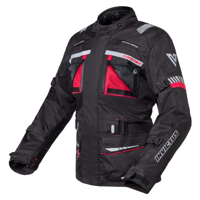 CHAQUETA DE MOTO TRICAPA HERACLES RED INVICTUS