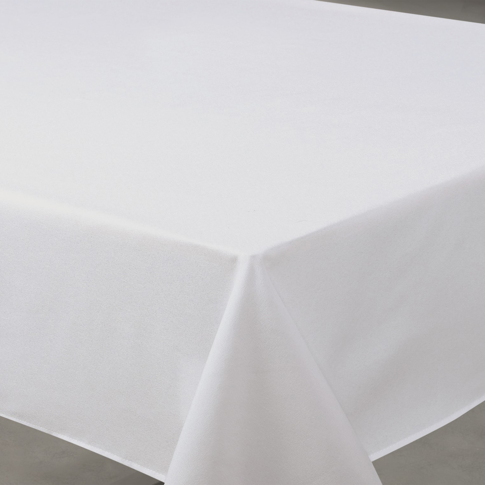 Nappe déperlante anti-taches  - Effet lin - Blanc