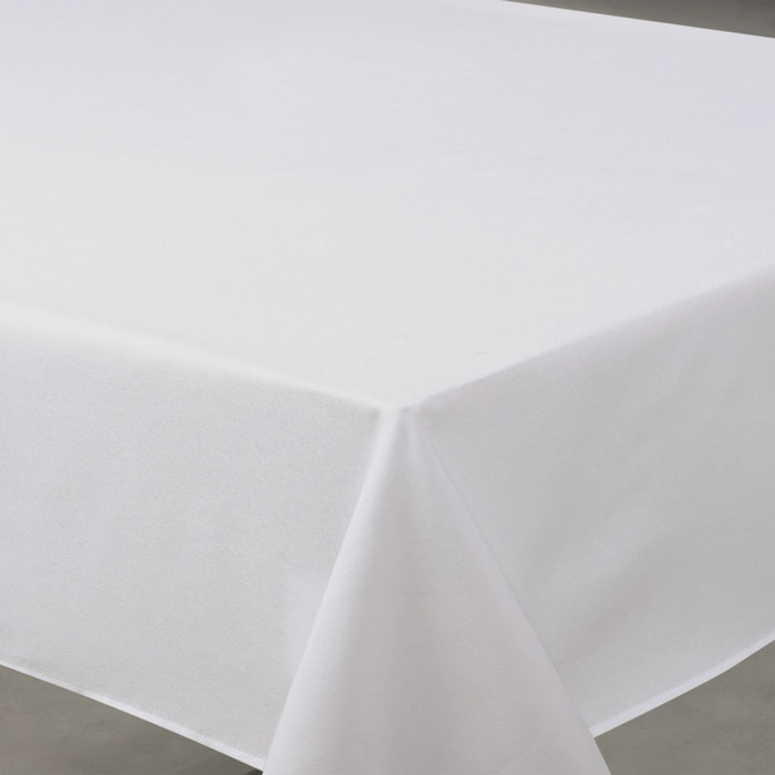 Nappe déperlante anti-taches  - Effet lin - Blanc