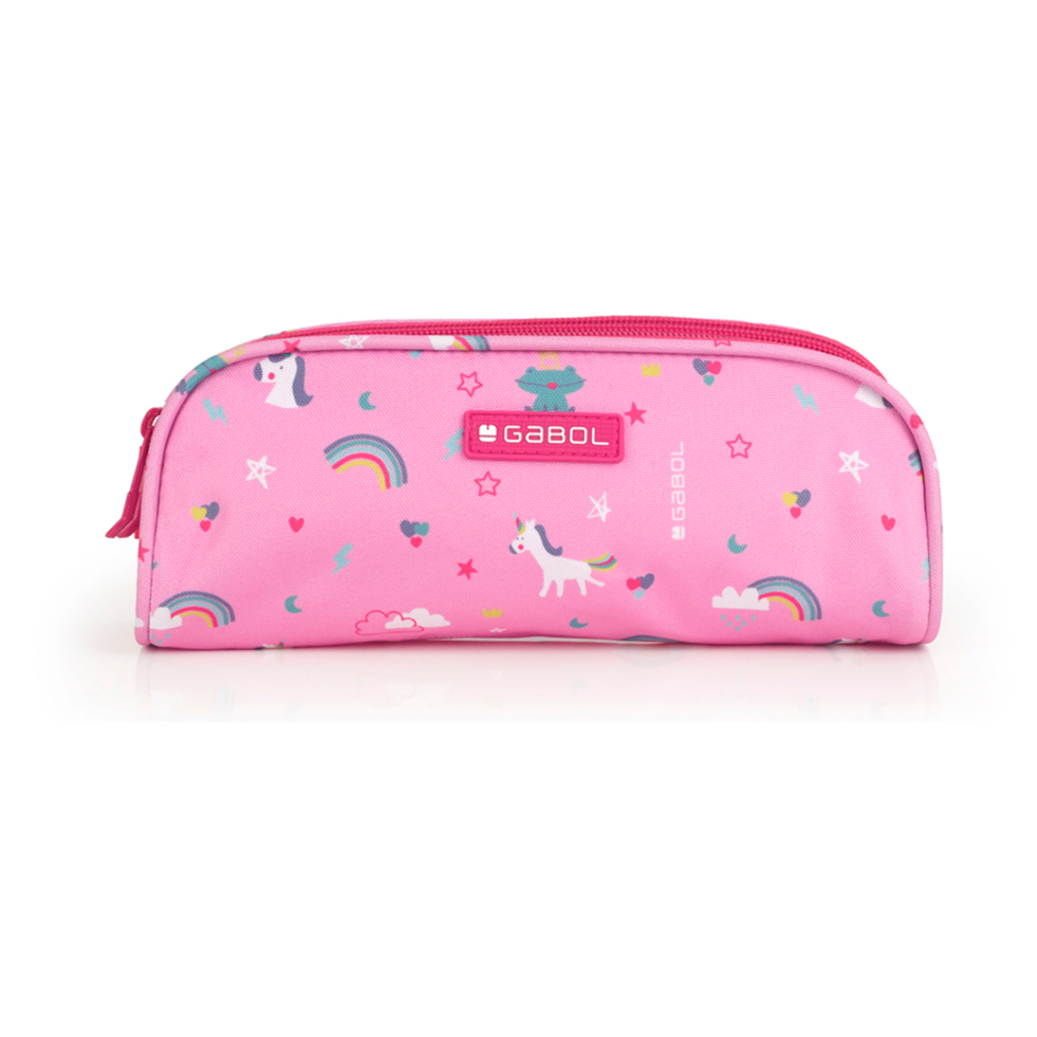 Estuche doble Gabol RAINBOW con unicornio y resistente al agua