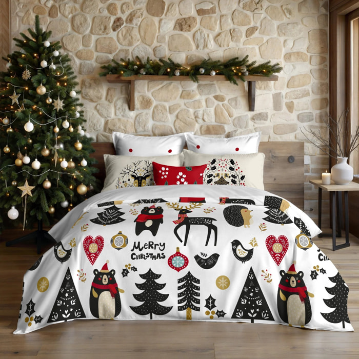 Housse de couette avec clics 100% coton Laponia 18