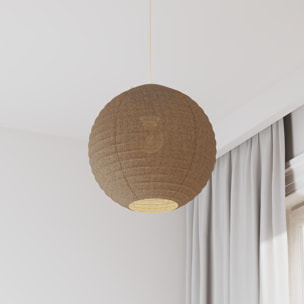Lanterne japonaise boule "Jordy" beige D35cm