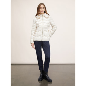 Motivi - Chaqueta acolchada con capucha - Blanco