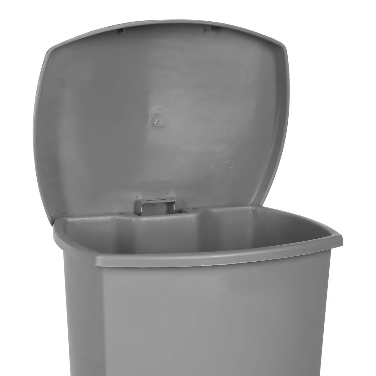 Poubelle à pédale plastique 42L Gris