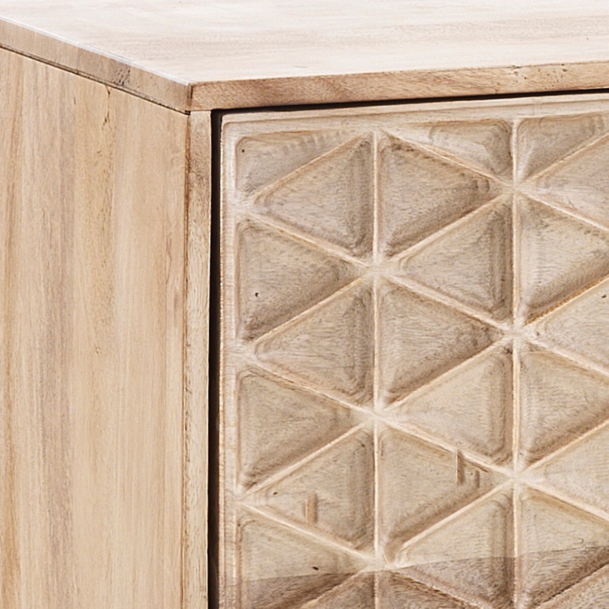 Meuble à 2 portes et 3 tiroirs Tomasucci ATUM, en acier et bois, doré, 144 × 40 × 80 cm
