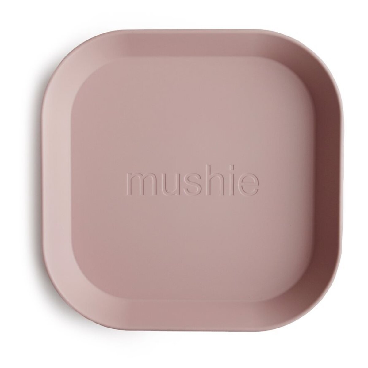 Mushie Pack Dos Platos Cuadrados Solid
