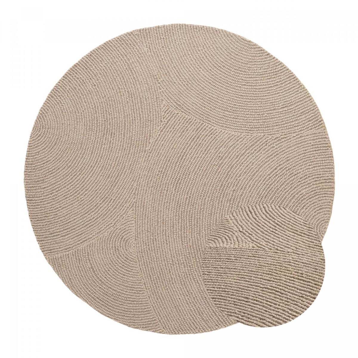 Tapis rond Rond Faux uni