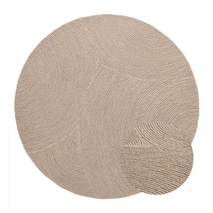 Tapis rond Rond Faux uni