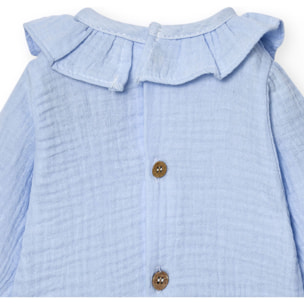 Body bebé manga larga cuello bambula