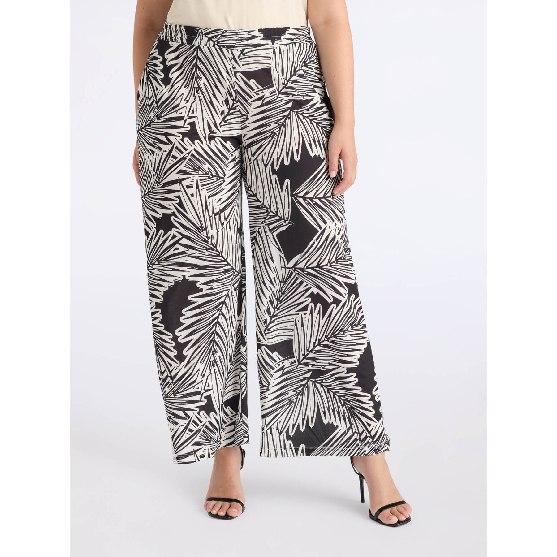 Fiorella Rubino - Pantaloni ampi stampati - Nero