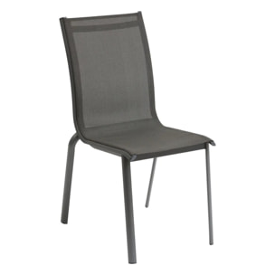 Chaise de jardin empilable Axant Anthracite & Graphite
