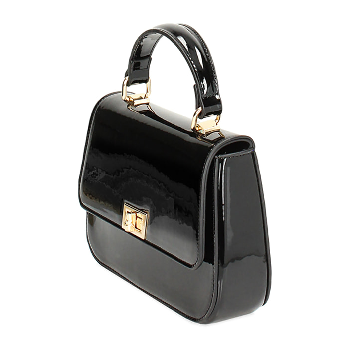 Minibag nera in vernice