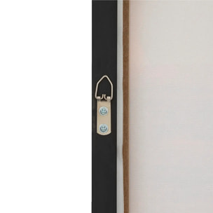 Toile imprimée encadrée "Soleil" - bois - 60x90 cm