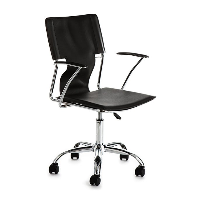 Tomasucci CHAISE DE BUREAU LYNX NOIR