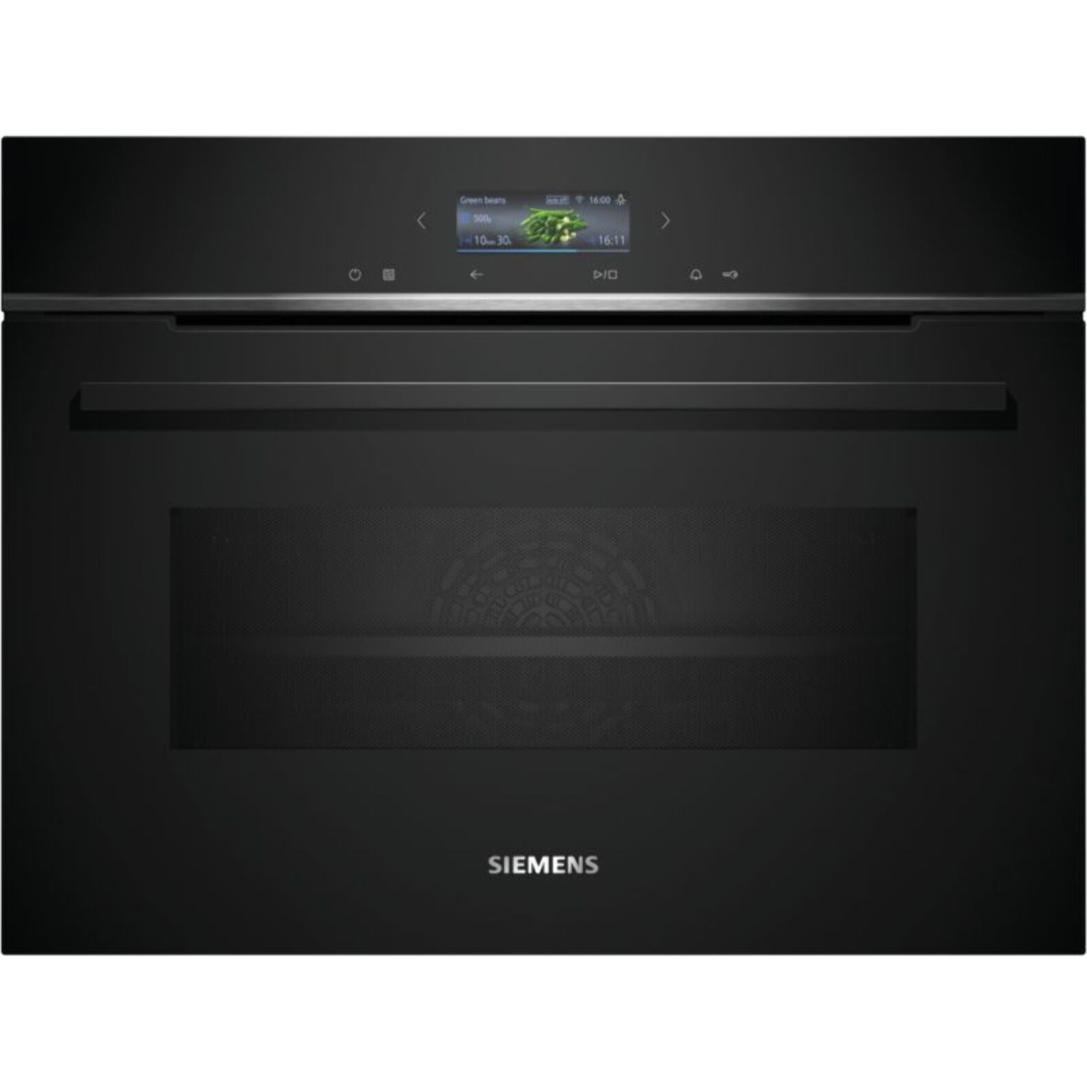 Four encastrable SIEMENS CM724G1B1 iQ700 - Compact 45cm, Combiné Micro-ondes, Nettoyage HumidClean, Wifi
