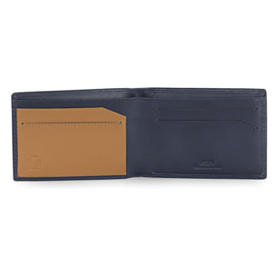 Cartera Hombre Piel Jaslen Lyon Azul Marino-Camel