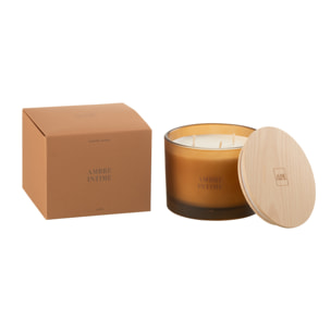J-Line bougie parfumée Accords Essentiels - Ambre Intime - ocre - 28H