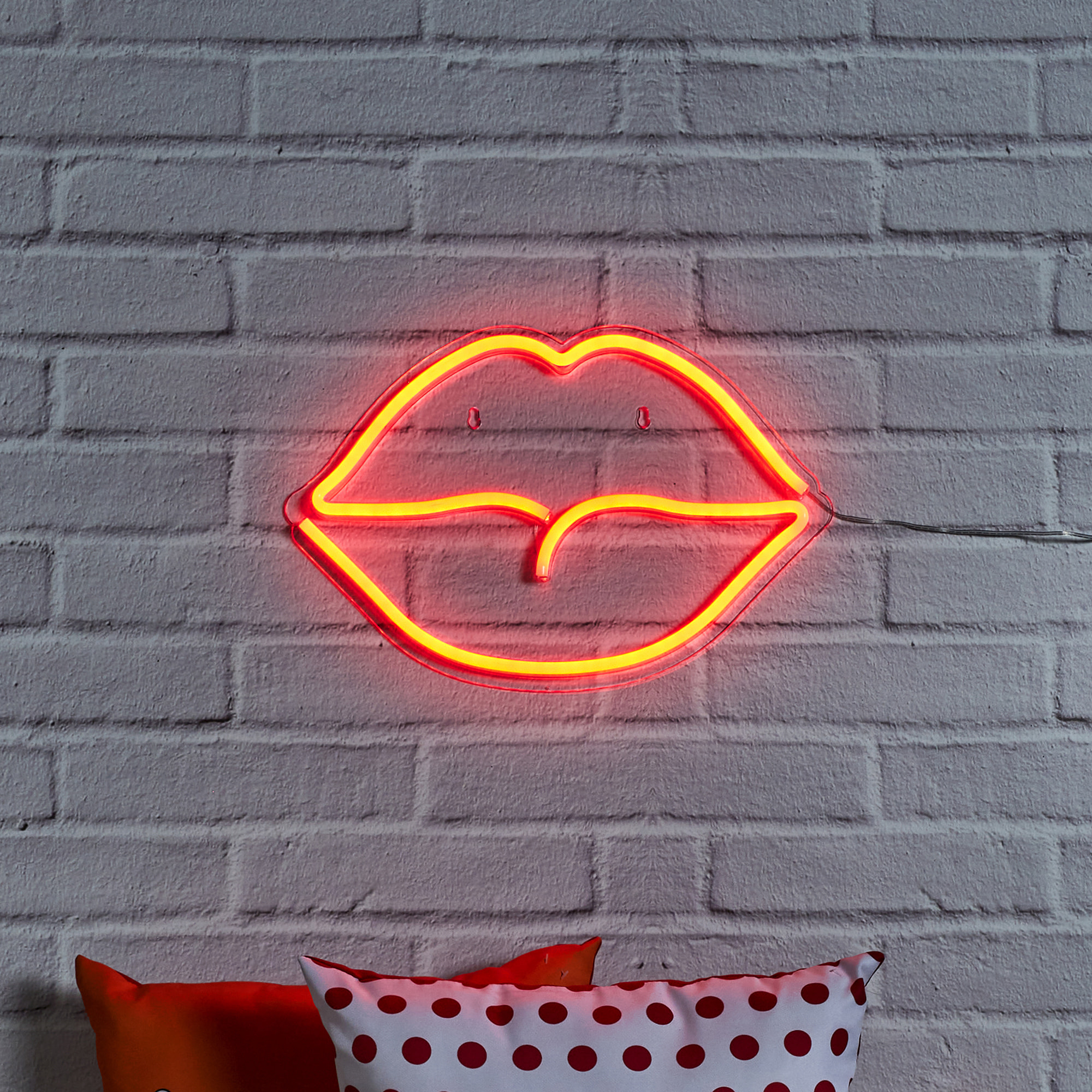 Lampe Neon Bouche Acrylique Usb