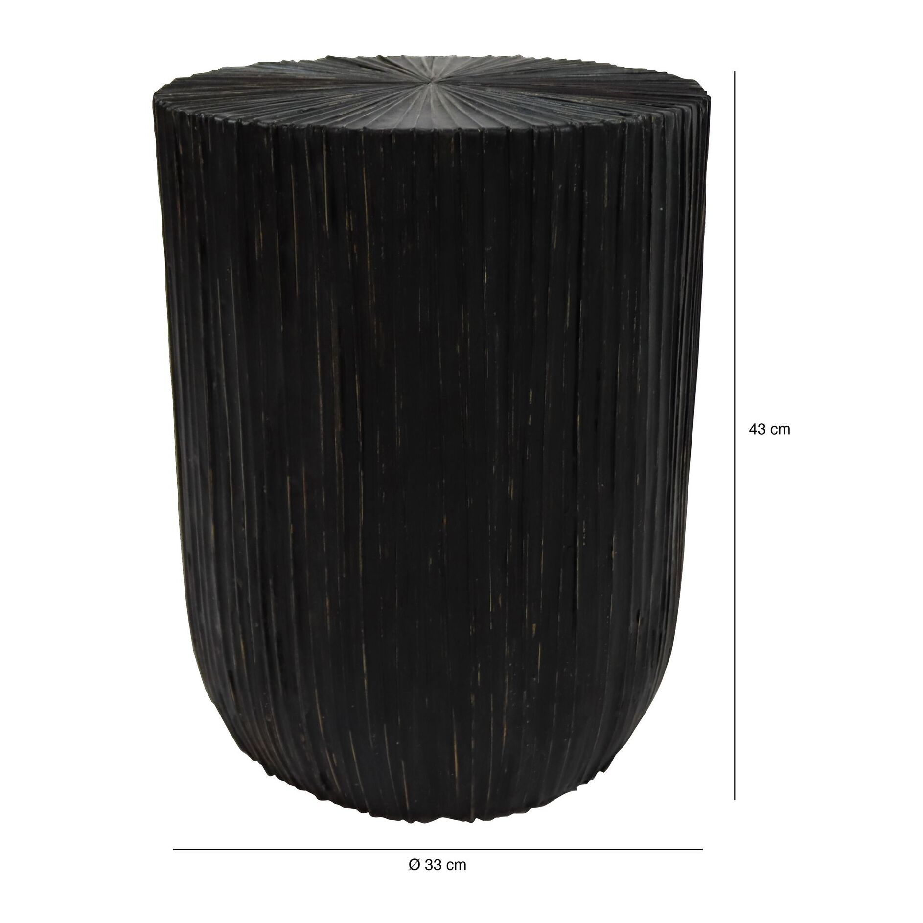 Meuble d'appoint en bois et feuilles de cocotier TUPAI