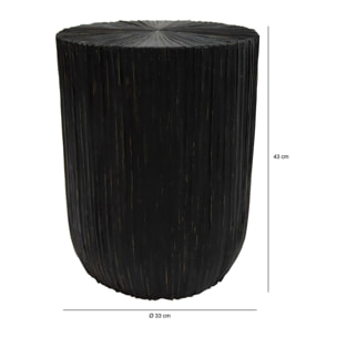 Meuble d'appoint en bois et feuilles de cocotier TUPAI