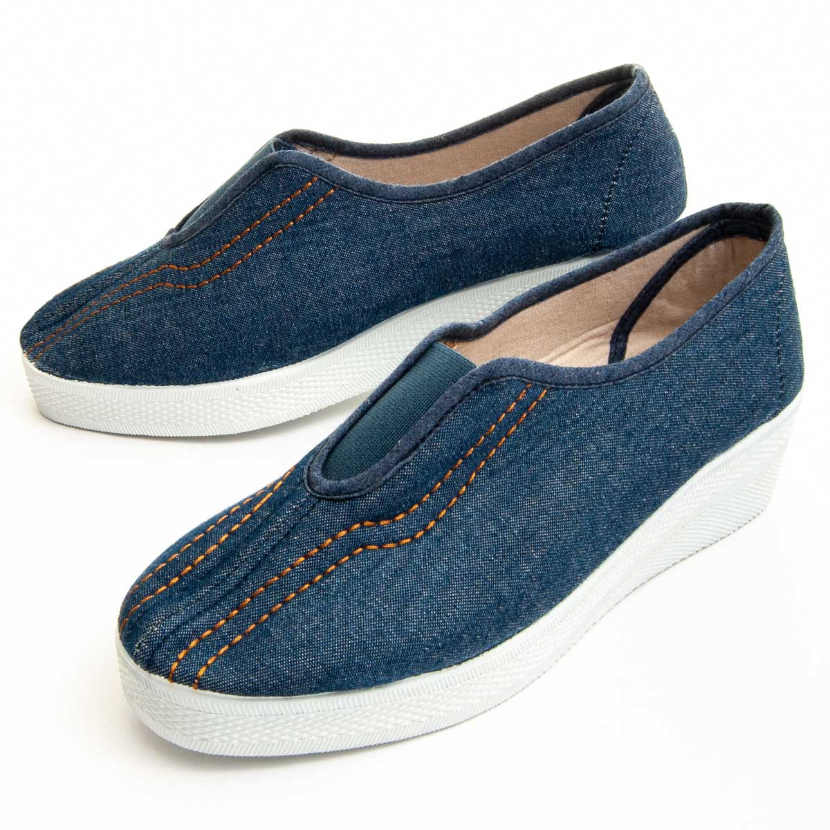 Slippers de Cuña - Azul - Altura: 4 cm