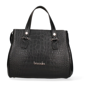 Borsa a mano  da donna In Vera pelle Made in Italy 34x22x14 cm