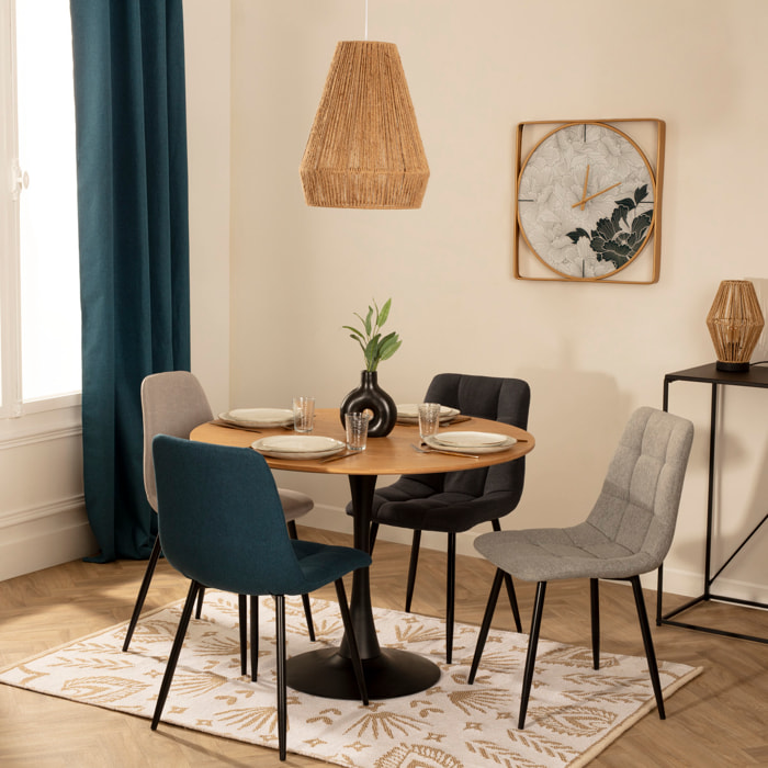 Chaise "Sirac" gris souris