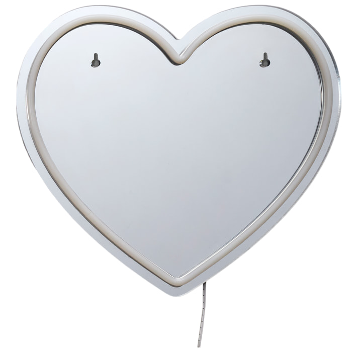 Mirroir Led Effet Neon Cœur