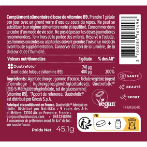 Acide Folique Vit B9 - 120 gélules - Lot de 3