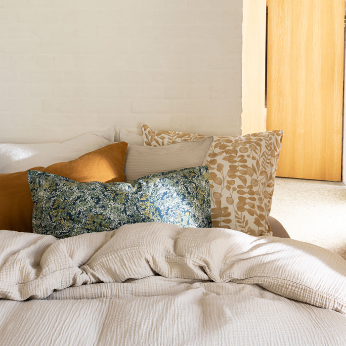 Taie d'oreiller en gaze de coton, SIMPLEMENT GAUFRÉ