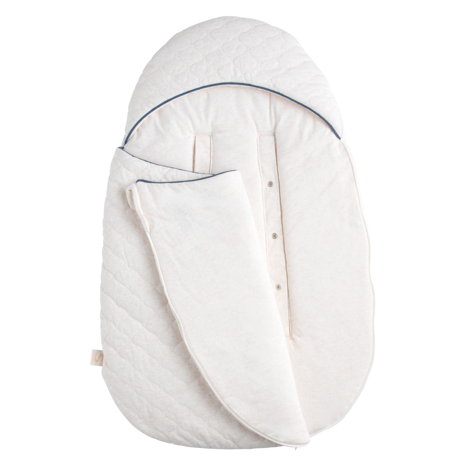 Nid d'ange bébé 5 attaches en coton matelassé