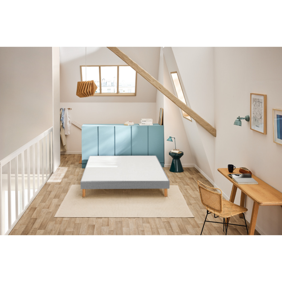 Sommier VIGOROSO 2 places|H 14 cm |confort ferme