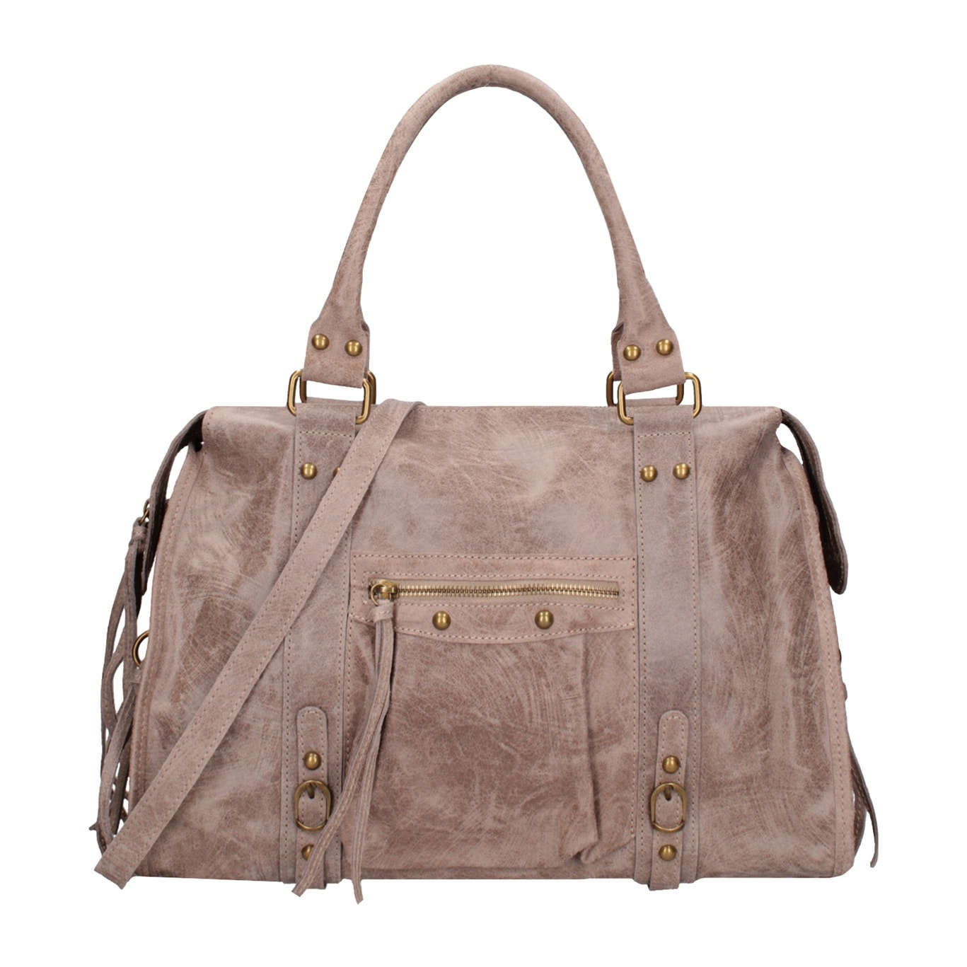 Borsa a spalla da donna - Modello Clara - Vera pelle - 41.0 x 28.0 x 13.0 cm