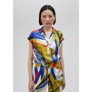 Camicia stampa tropicale