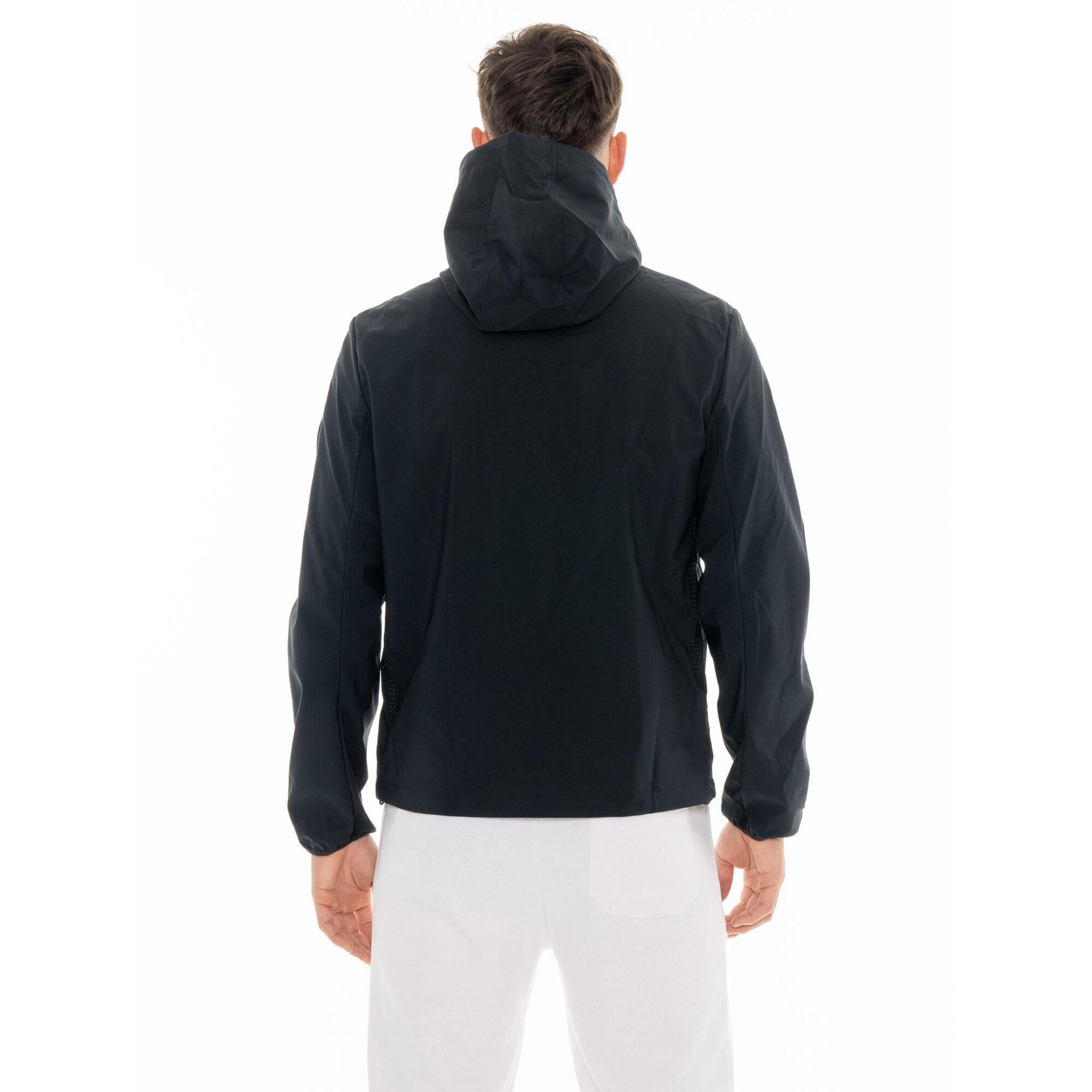 Giacca da uomo impermeabile con cappuccio e zip Leone Boxing Legend