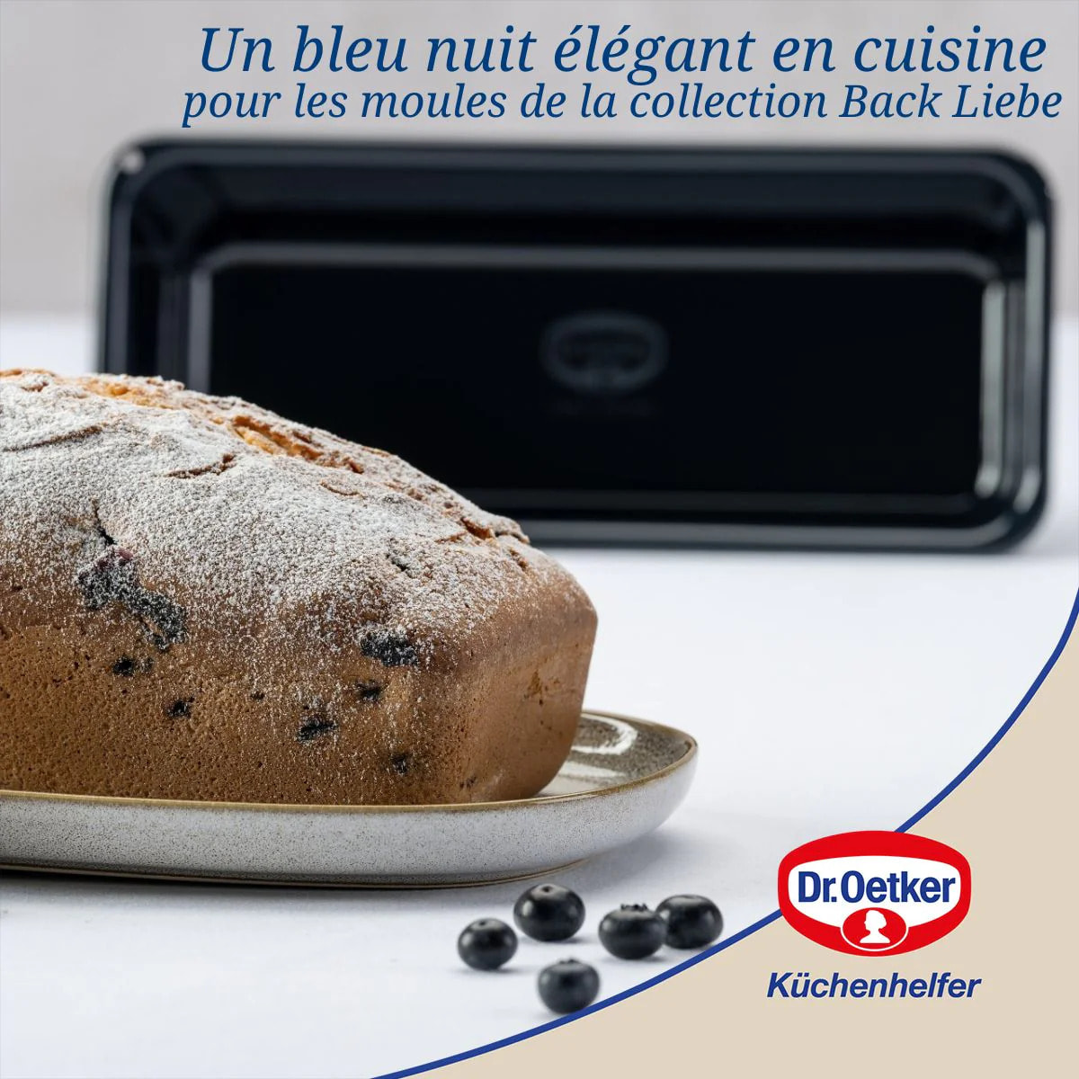 Moule à cake coins arrondis 25 cm Dr Oetker Back Liebe