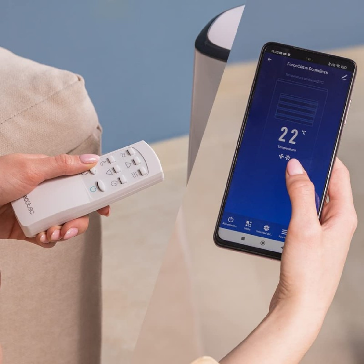 Cecotec Climatiseur portatif ForceClima 7500 Soundless Connected