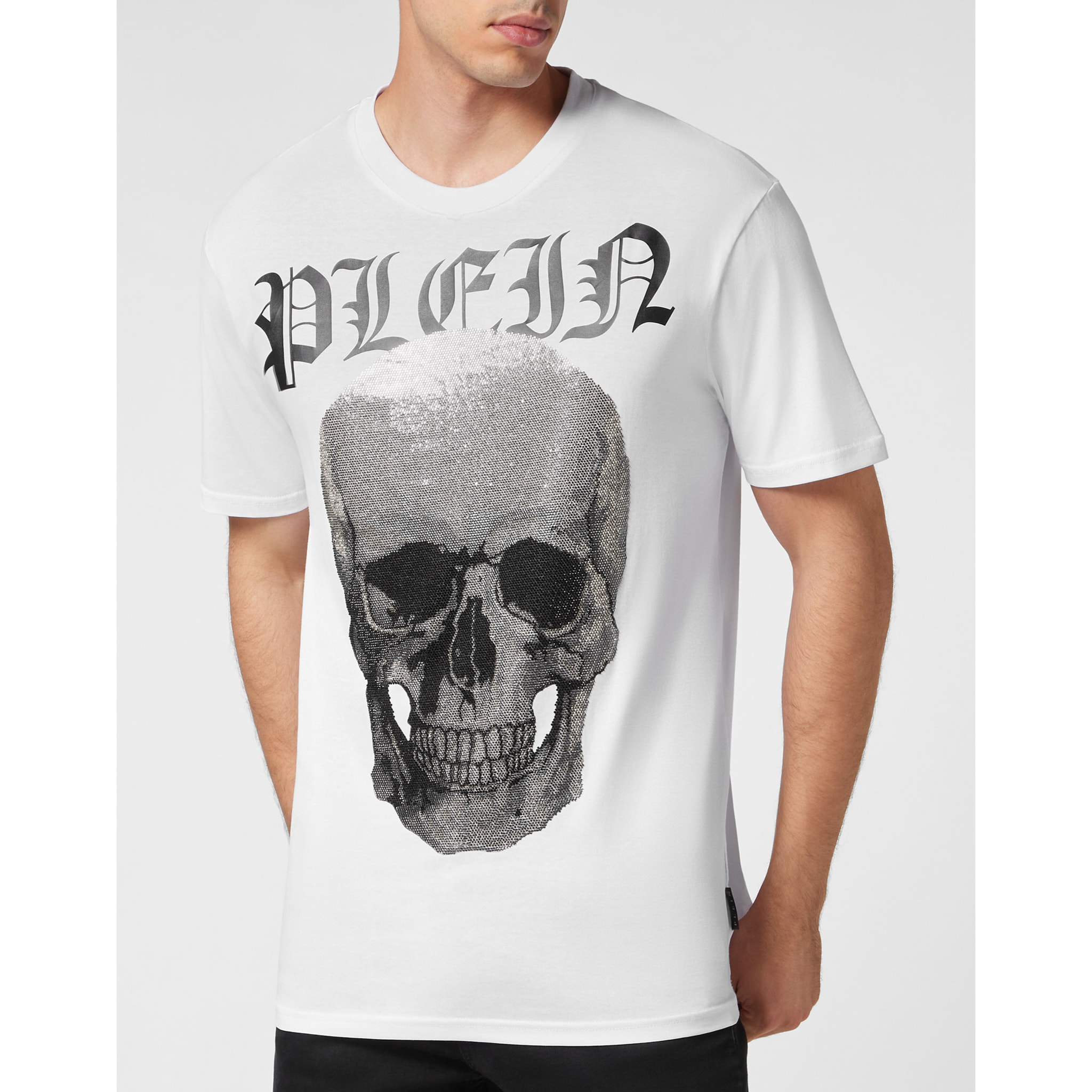 PHILIPP PLEIN T-Shirt Round Neck SKULL