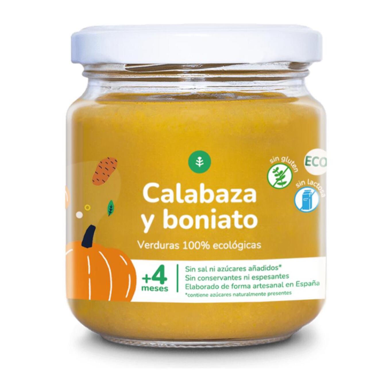 Tarrito Ecológico Calabaza y Boniato Planeta Huerto 180 g