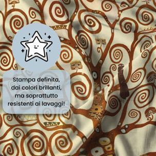 PARURE COPRIPIUMINO ARTE, STAMPA DIGITALE, 100% MICROFIBRA - MATRIMONIALE