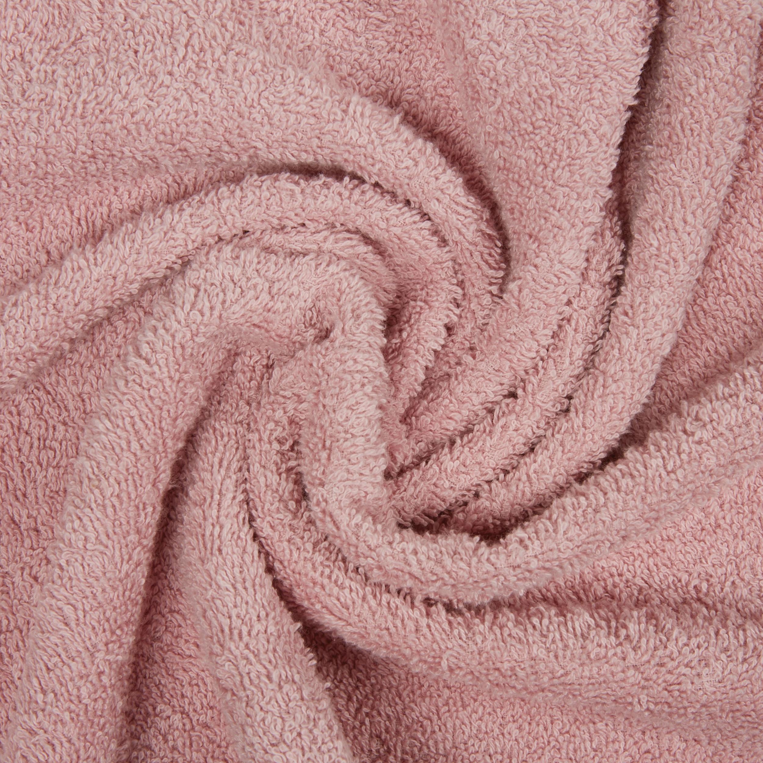 Bassetti - BASSETTI Morbido Asciugamano Asciugamani 480 gr 100% Cotone Set  da 5 pz Collezione MONIQUE - ROSA P4