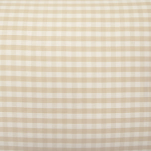 Funda de almohada de algodón satén 200 hilos Kimcuad color marron beige 100% Algodón