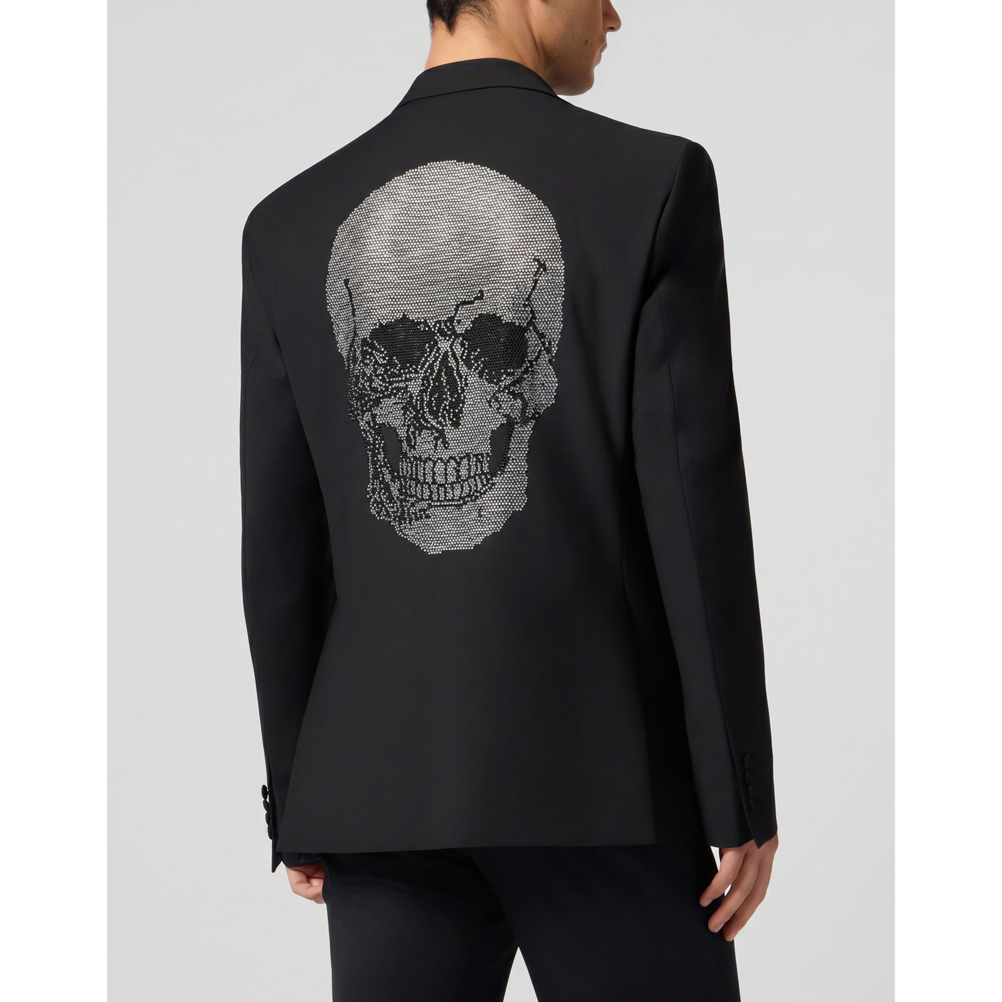 PHILIPP PLEIN Regular Fit Blazer Skull Strass