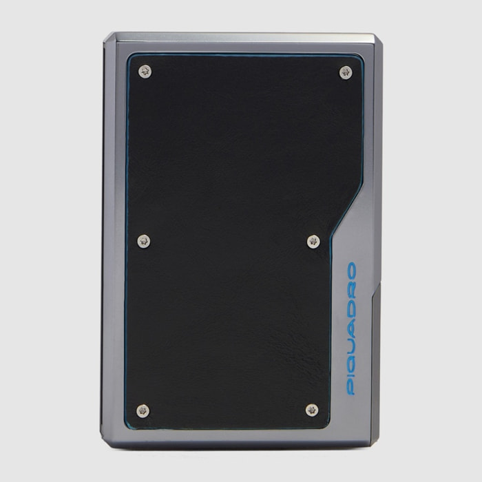 Piquadro Portacarte di credito MagSafe® in alluminio pelle