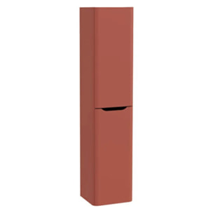 Meuble vasque suspendu VITRA Sento Round 100cm Terracotta mat + Colonne version droite
