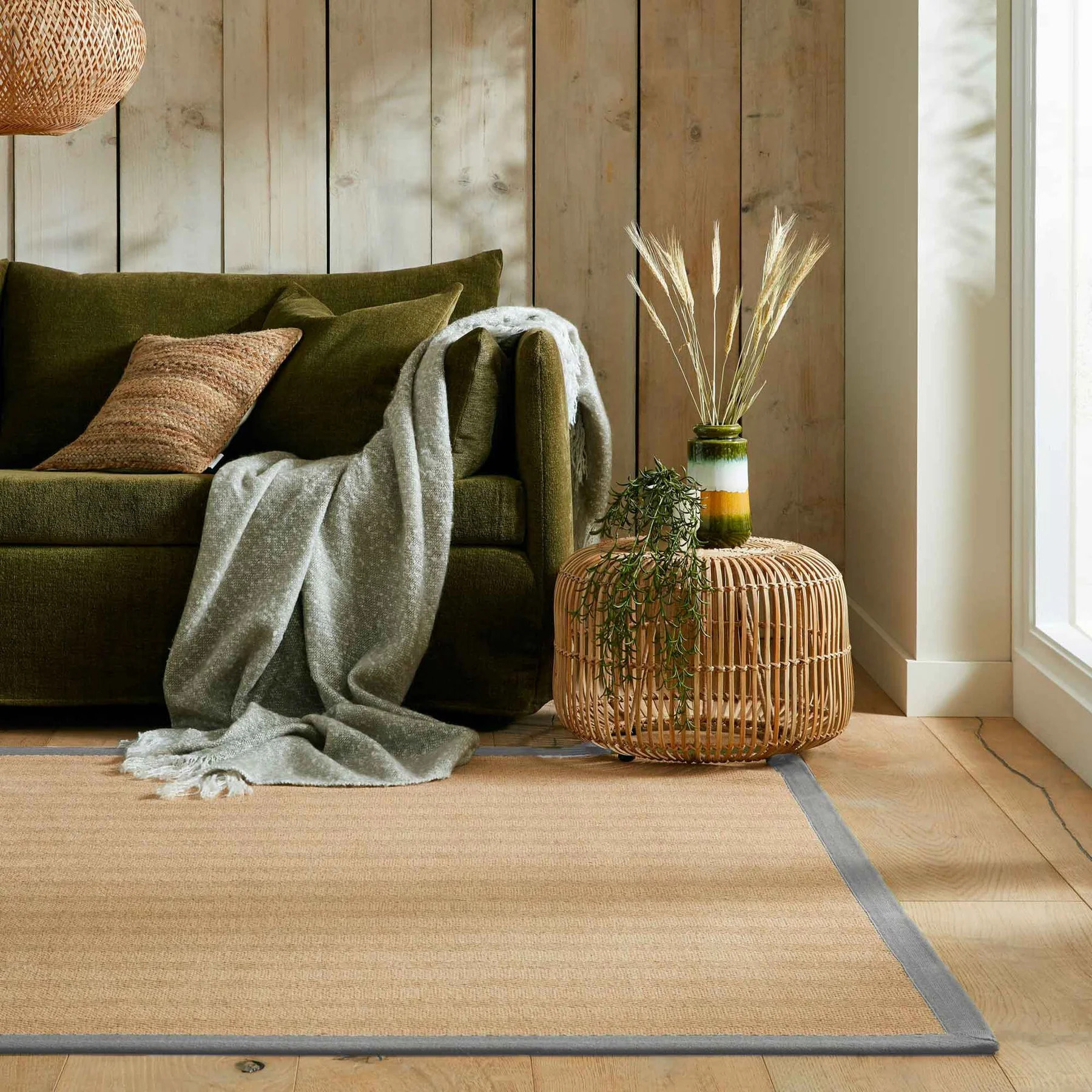 Tapis antiderapant en jute KIRA