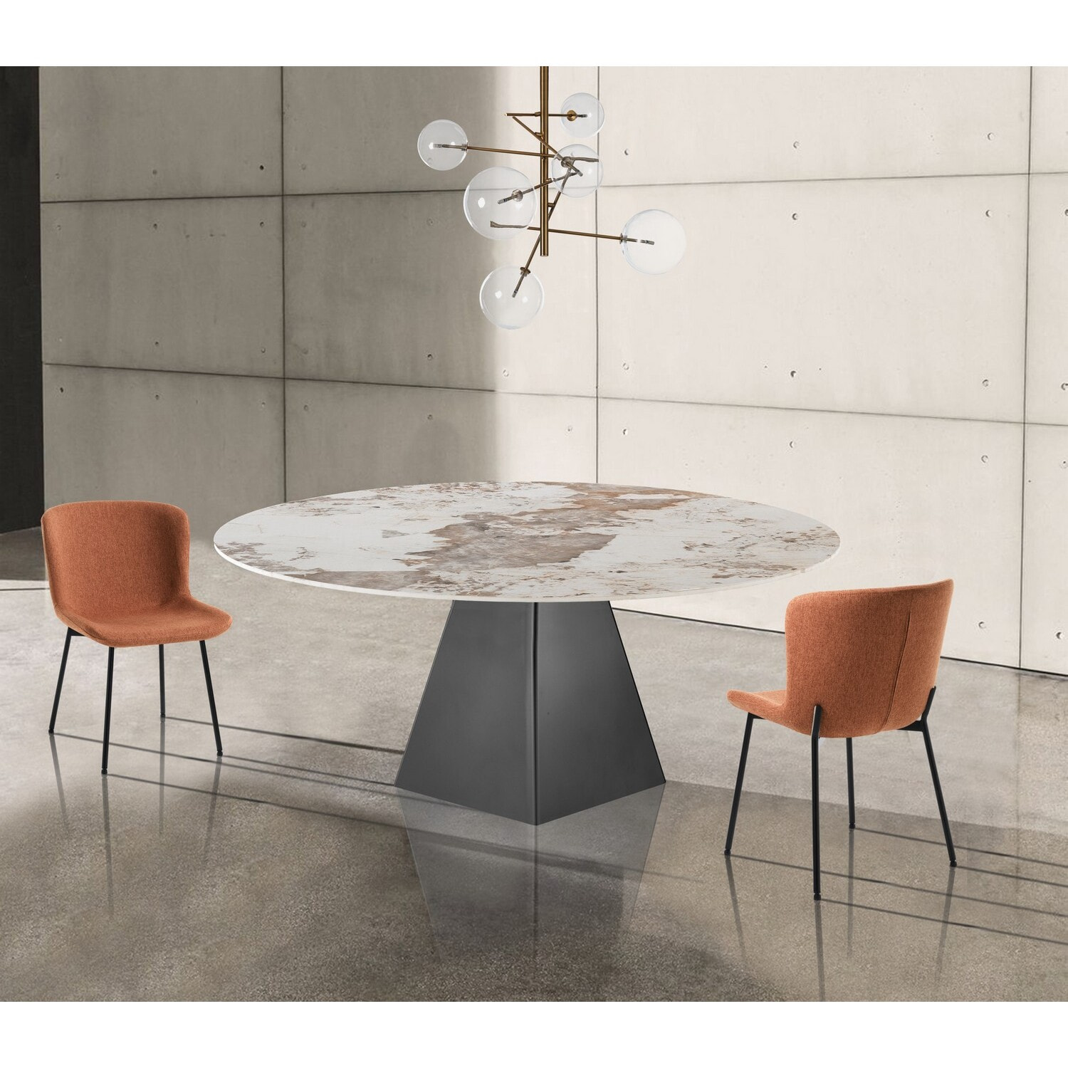 Oresteluchetta Tavolo allungabile rettangolare / rotondo ARVIN ONICE GREY