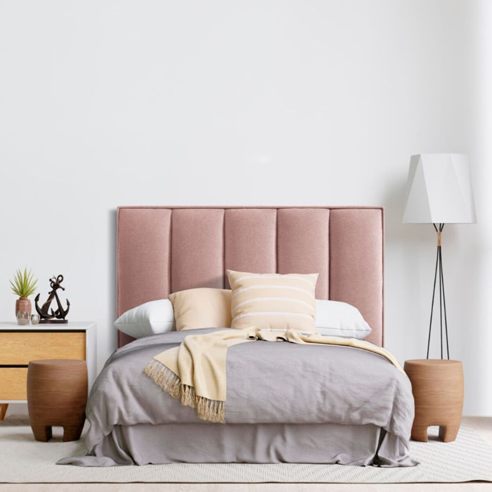 Cabecero de madera tapizado en tela para cama de 135 145x132